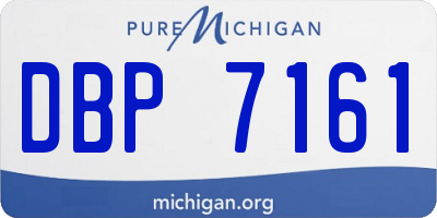 MI license plate DBP7161