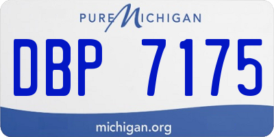 MI license plate DBP7175