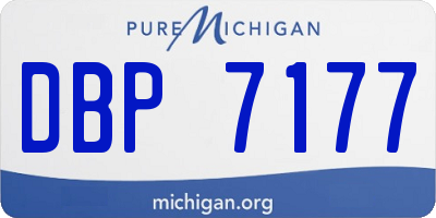 MI license plate DBP7177