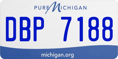 MI license plate DBP7188