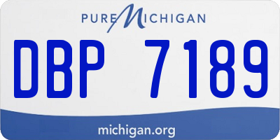 MI license plate DBP7189