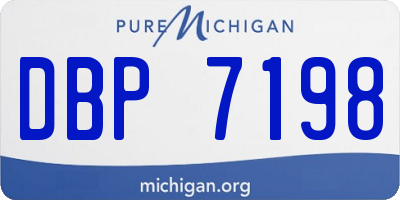 MI license plate DBP7198