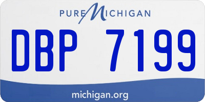 MI license plate DBP7199