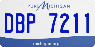 MI license plate DBP7211
