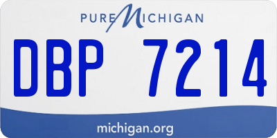 MI license plate DBP7214