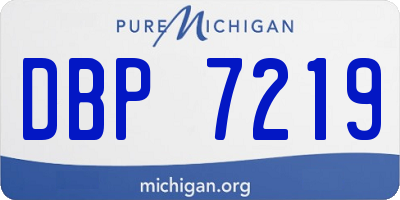 MI license plate DBP7219