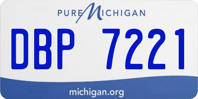 MI license plate DBP7221