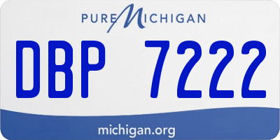 MI license plate DBP7222