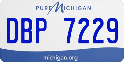 MI license plate DBP7229