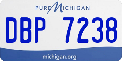 MI license plate DBP7238