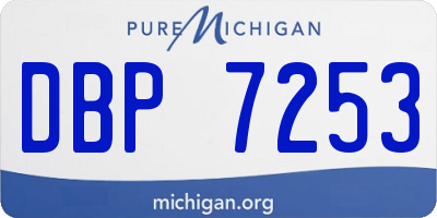 MI license plate DBP7253