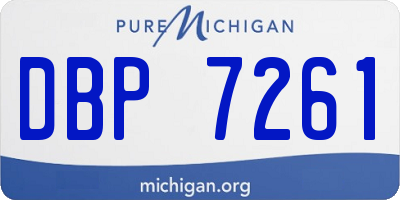 MI license plate DBP7261