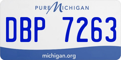 MI license plate DBP7263