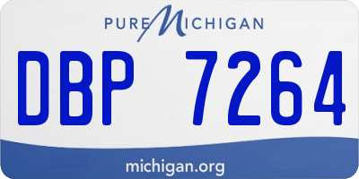 MI license plate DBP7264