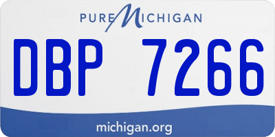 MI license plate DBP7266