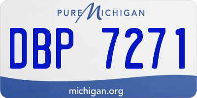 MI license plate DBP7271