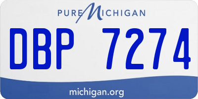 MI license plate DBP7274