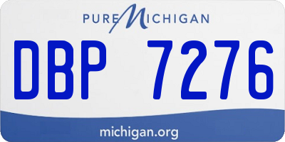 MI license plate DBP7276