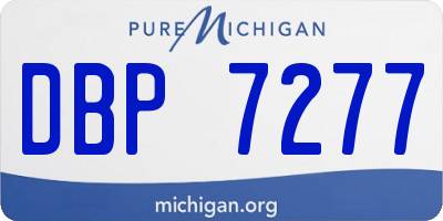 MI license plate DBP7277