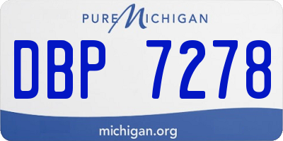 MI license plate DBP7278