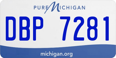MI license plate DBP7281