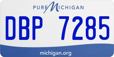 MI license plate DBP7285