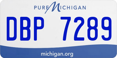 MI license plate DBP7289