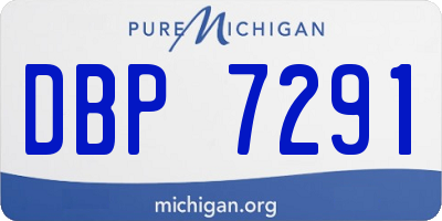 MI license plate DBP7291