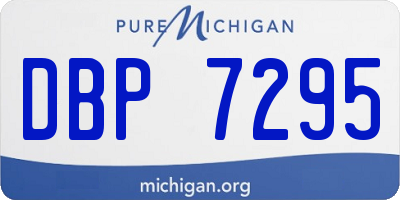 MI license plate DBP7295