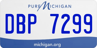MI license plate DBP7299