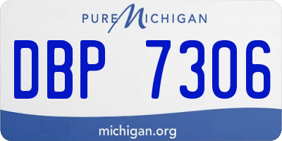 MI license plate DBP7306