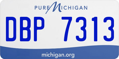 MI license plate DBP7313