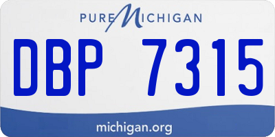 MI license plate DBP7315