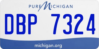 MI license plate DBP7324