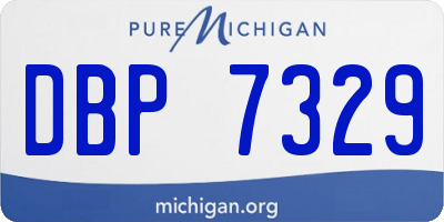 MI license plate DBP7329