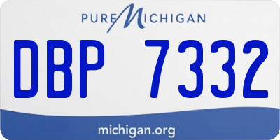 MI license plate DBP7332