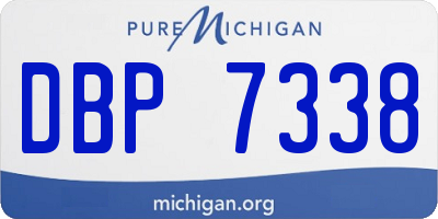 MI license plate DBP7338