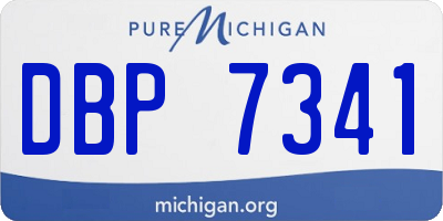 MI license plate DBP7341