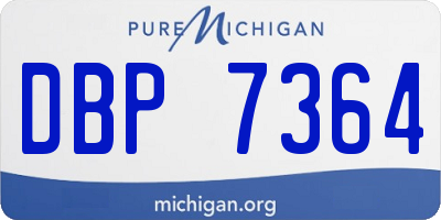 MI license plate DBP7364