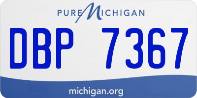MI license plate DBP7367