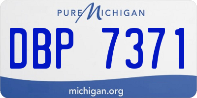 MI license plate DBP7371
