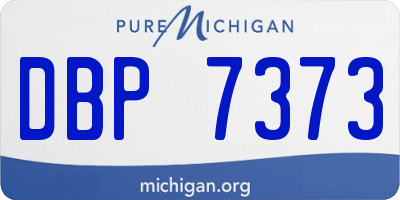 MI license plate DBP7373