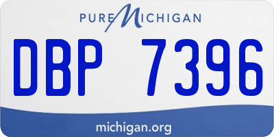 MI license plate DBP7396