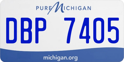 MI license plate DBP7405