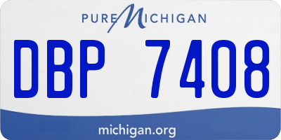 MI license plate DBP7408