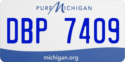 MI license plate DBP7409