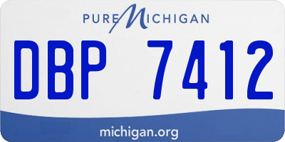 MI license plate DBP7412