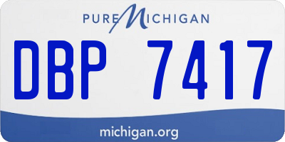 MI license plate DBP7417