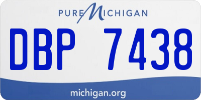 MI license plate DBP7438