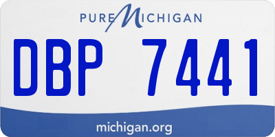 MI license plate DBP7441